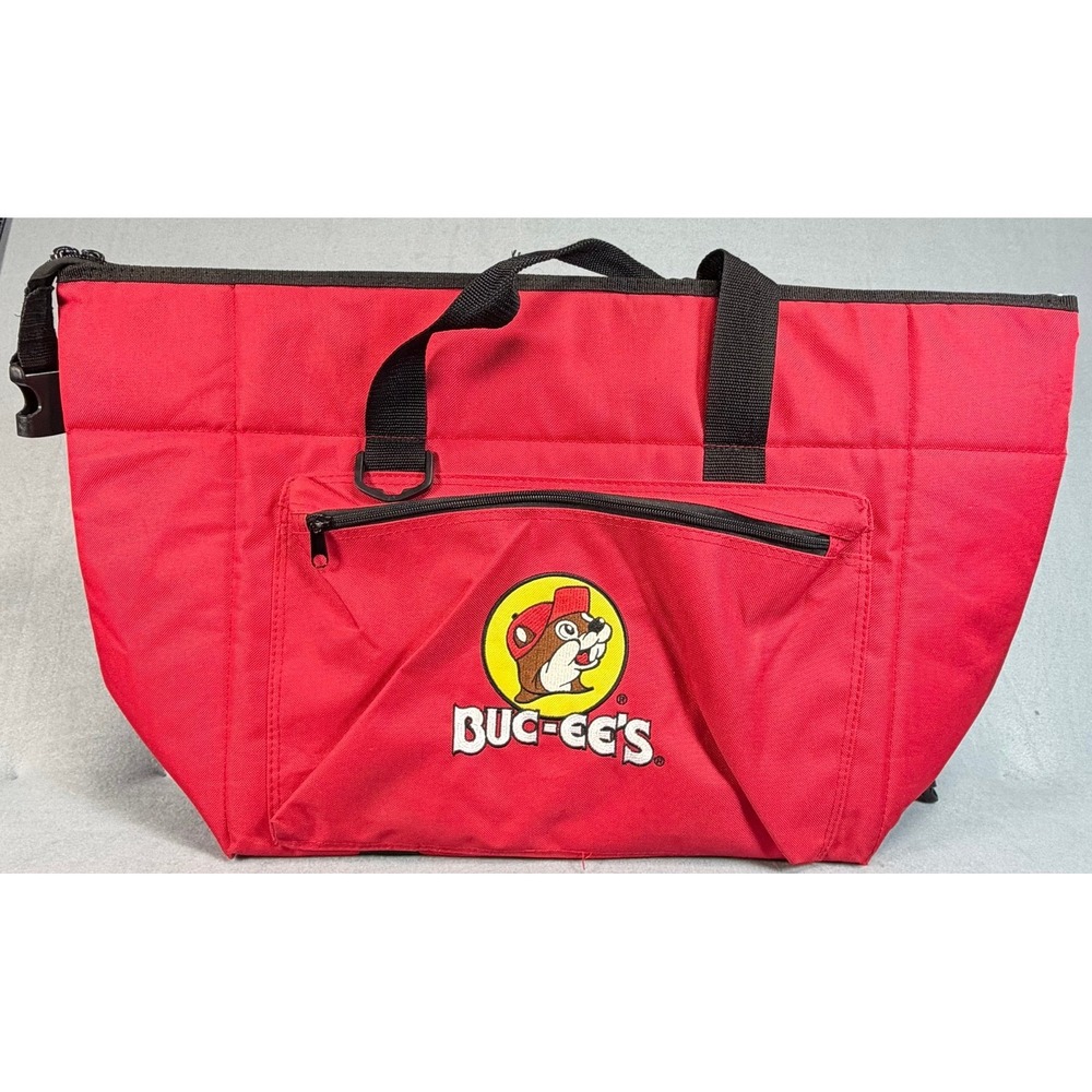 Buc-ee's Red Insulated Cooler Bag Large Thermal Tote Road Trip Travel Bag